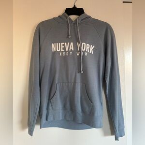 Forever 21 Nueva York Blue Hoodie